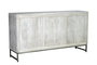 GINER Y COLOMER Buffet en bois de manguier et métal blanc vieilli